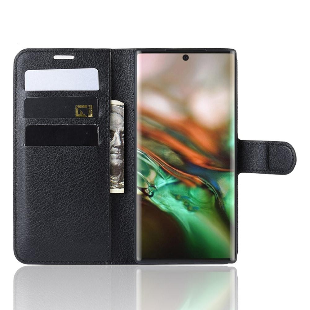 Samsung Galaxy Note 10 Wallet Book Cover Black