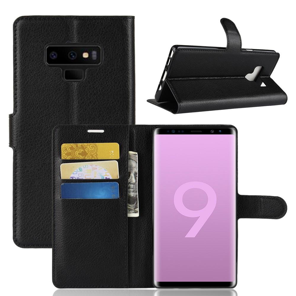 Samsung Galaxy Note 9 Wallet Book Cover Black