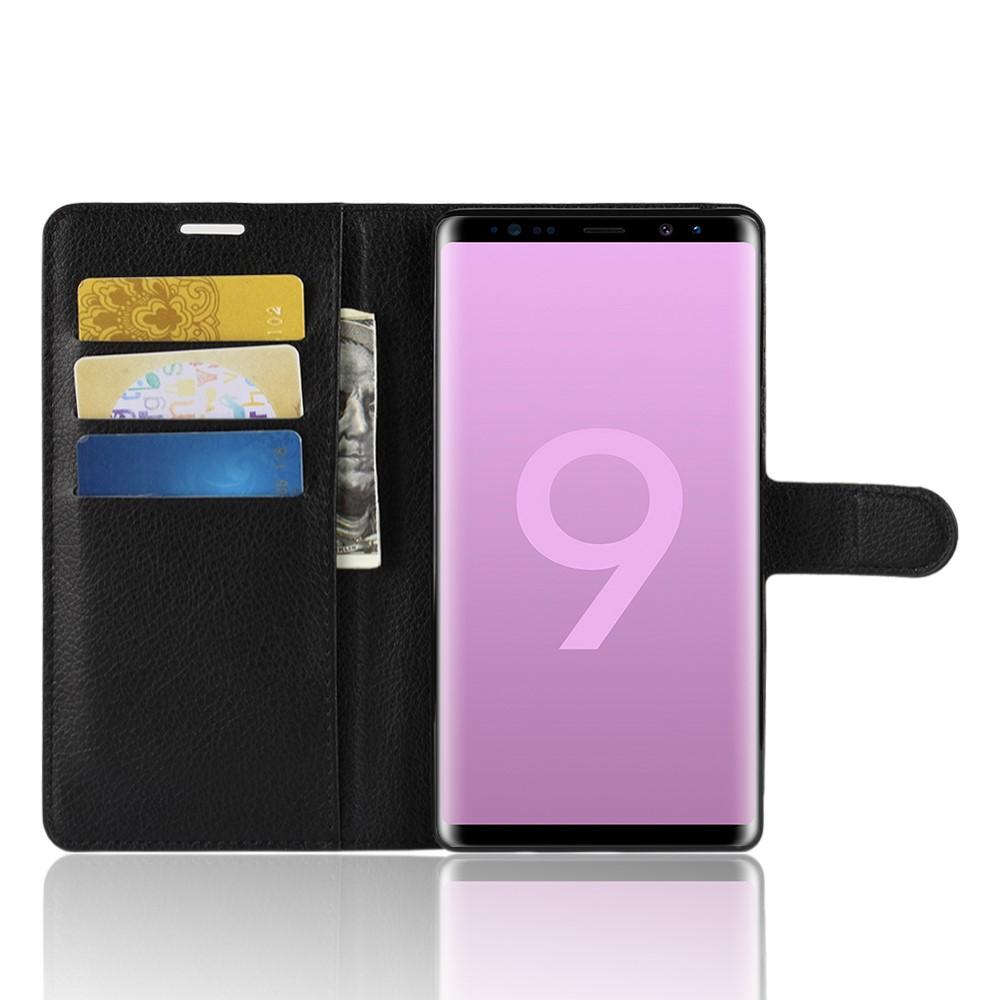 Samsung Galaxy Note 9 Wallet Book Cover Black