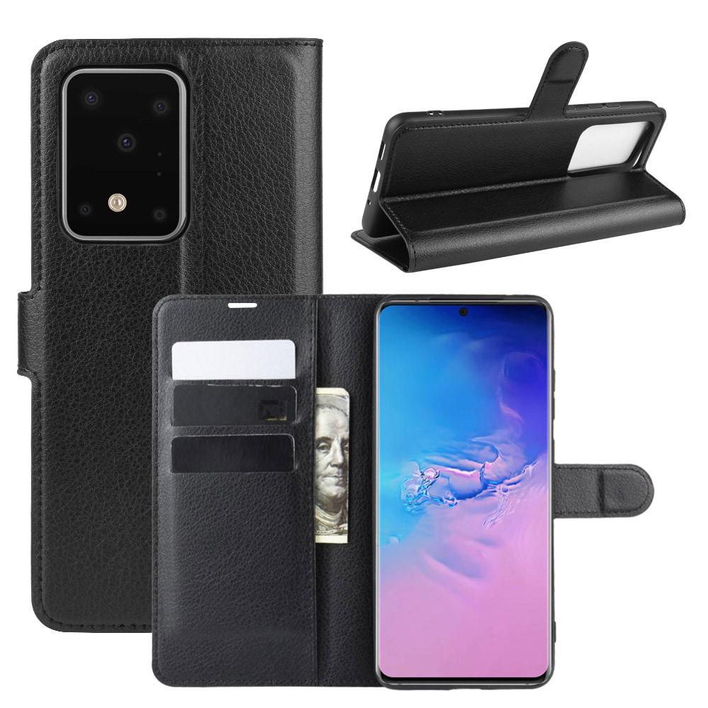 Samsung Galaxy S20 Ultra Wallet Book Cover Black