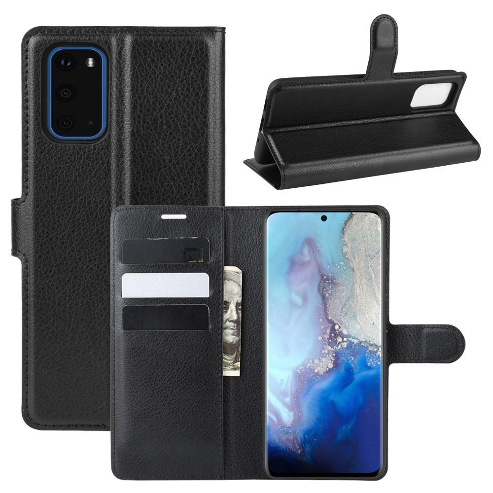 Samsung Galaxy S20 Wallet Book Cover Black