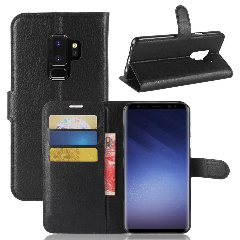 Samsung Galaxy S9 Plus Wallet Book Cover Black