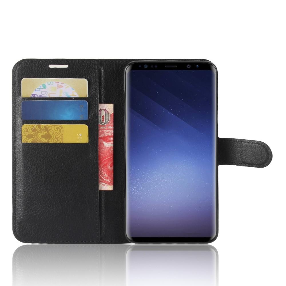 Samsung Galaxy S9 Plus Wallet Book Cover Black