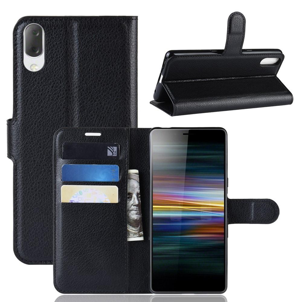 Sony Xperia L3 Wallet Book Cover Black