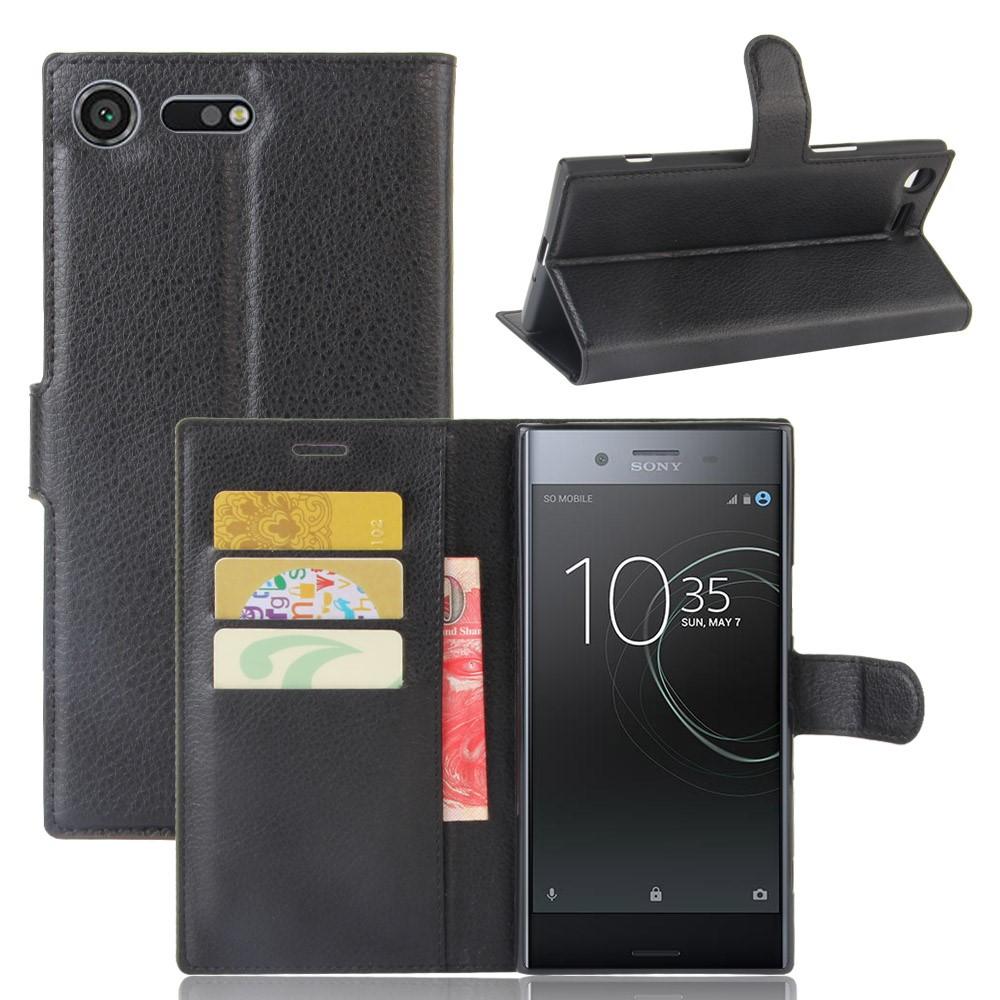 Sony Xperia XZ Premium Wallet Book Cover Black