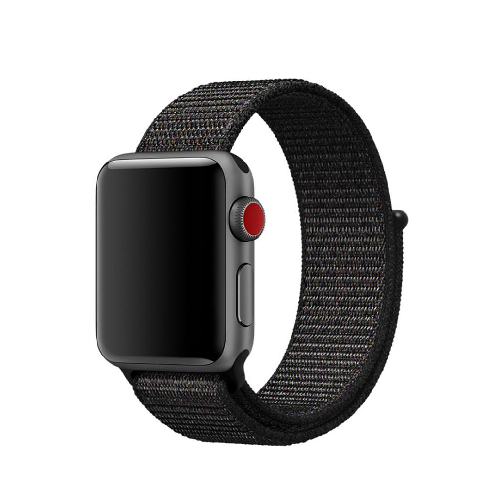 Apple Watch SE 44mm Nylon Strap Black