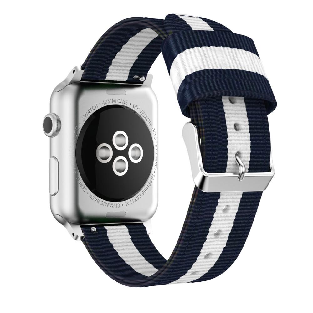 Apple Watch SE 40mm Nylon Strap Blue/white