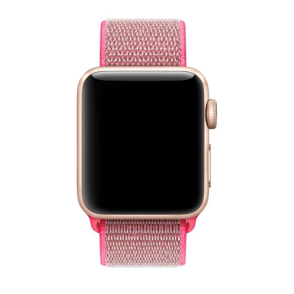 Apple Watch 44mm Nylon Strap Pink