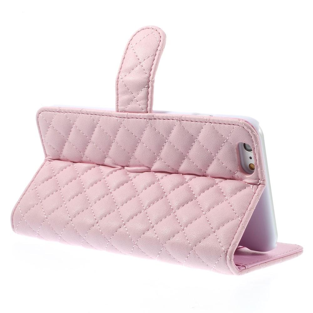 iPhone 6 Plus/6S Plus Wallet Case Quilted Pink