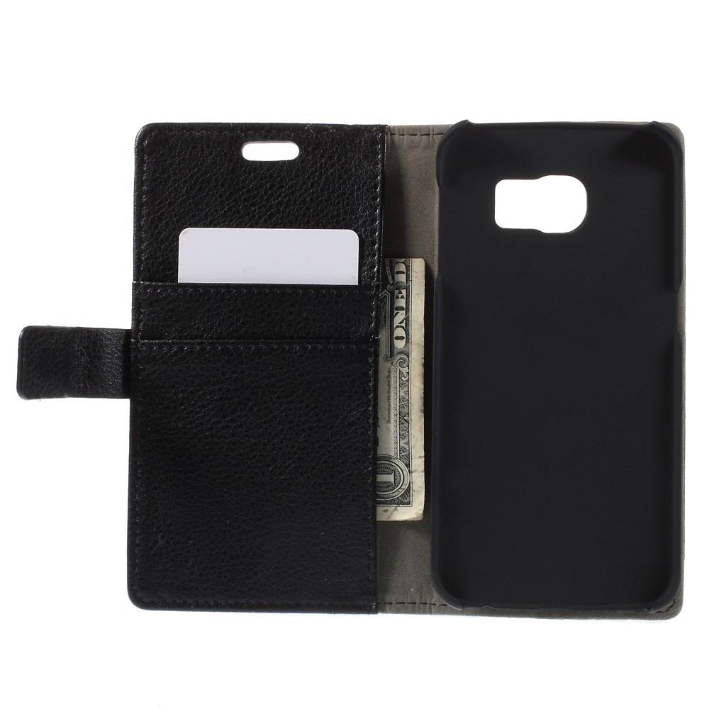 Samsung Galaxy S6 Edge Wallet Case Black