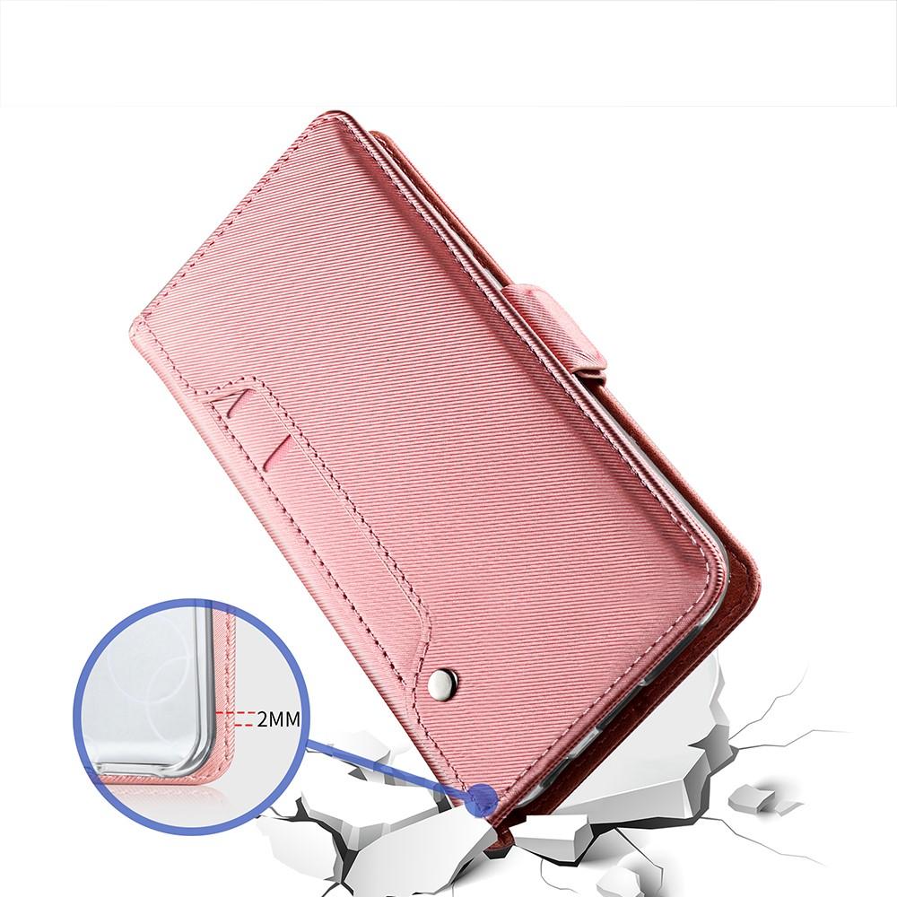 iPhone Xs Max Wallet Case Mirror Pink Gold