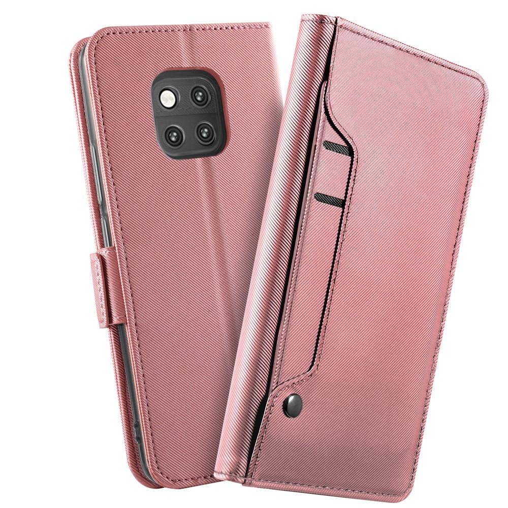 Huawei Mate 20 Pro Wallet Case Mirror Pink Gold