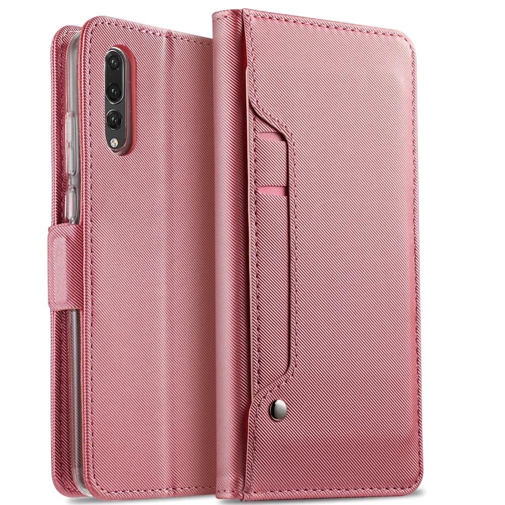 Huawei P20 Pro Wallet Case Mirror Pink Gold