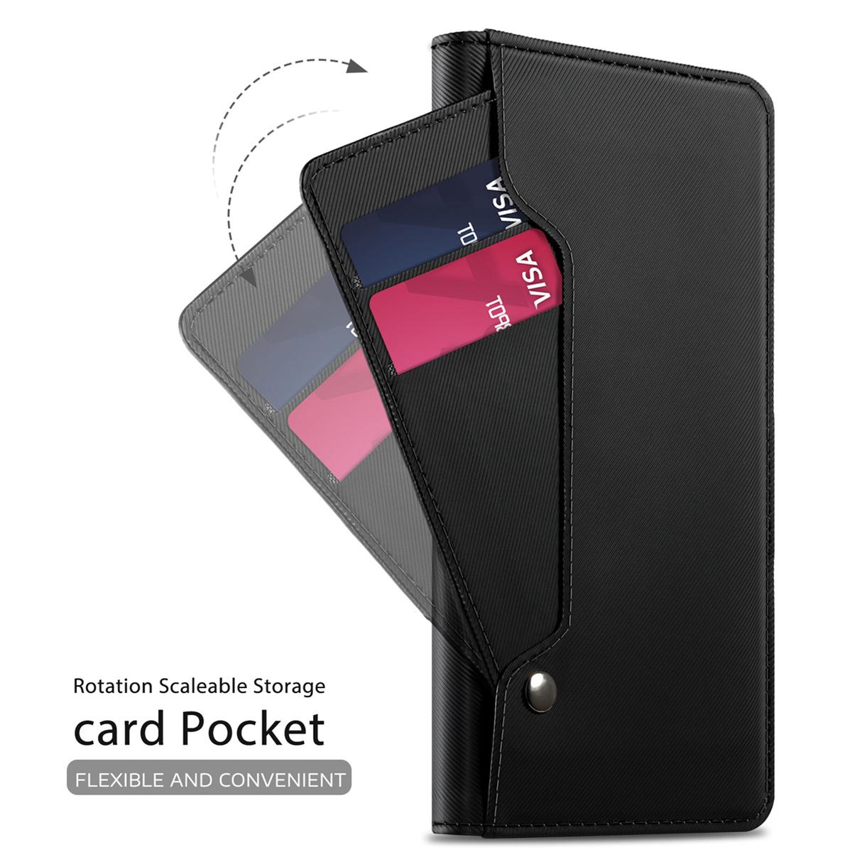 Huawei P30 Pro Wallet Case Mirror Black
