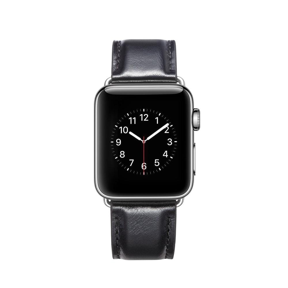 Apple Watch 45mm Series 8 Premium Leather Band Black