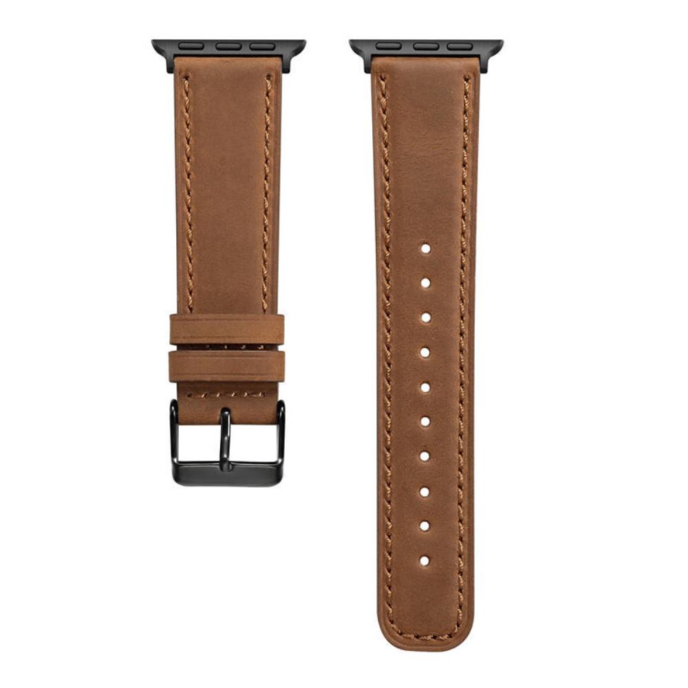 Apple Watch SE 44mm Retro Watch Band Cognac