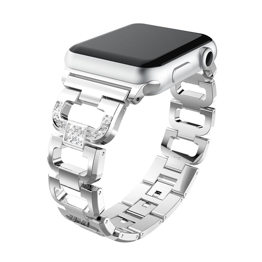 Apple Watch 42/44/45 mm Rhinestone Bracelet Silver