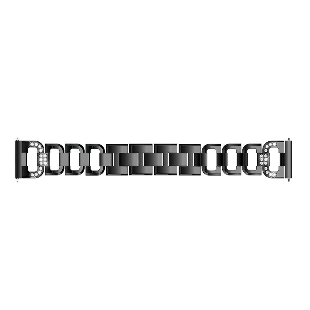 Fitbit Versa/Versa 2 Rhinestone Bracelet Black