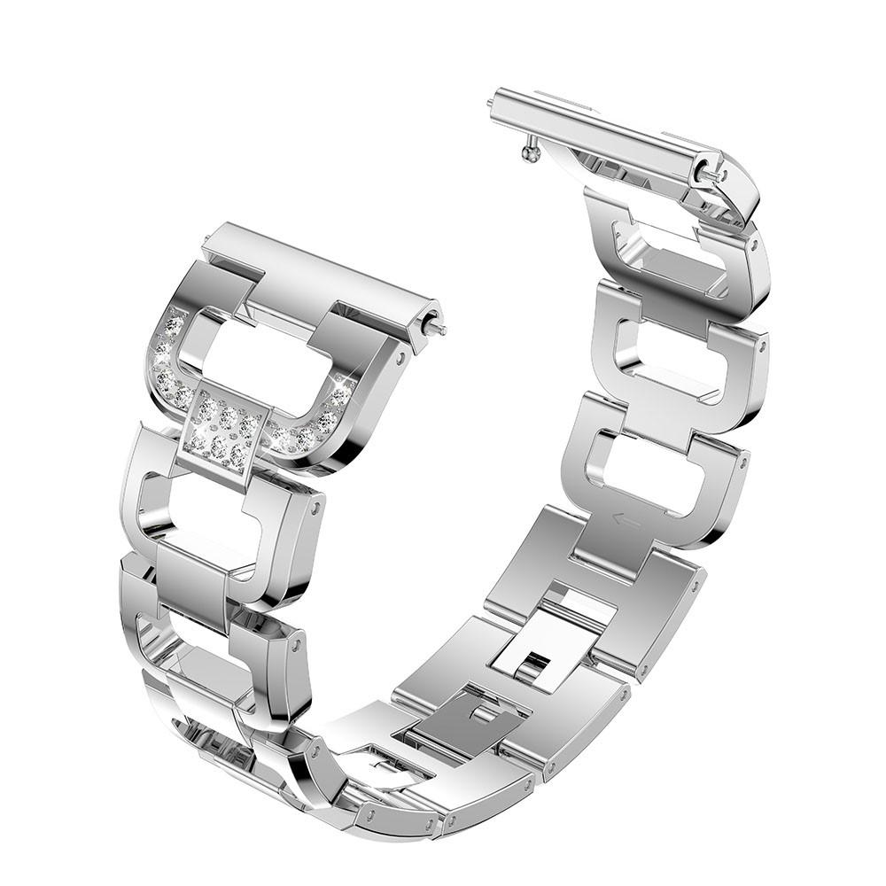 Fitbit Versa/Versa 2 Rhinestone Bracelet Silver