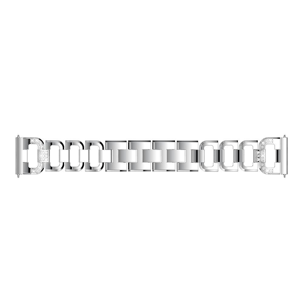 Fitbit Versa/Versa 2 Rhinestone Bracelet Silver