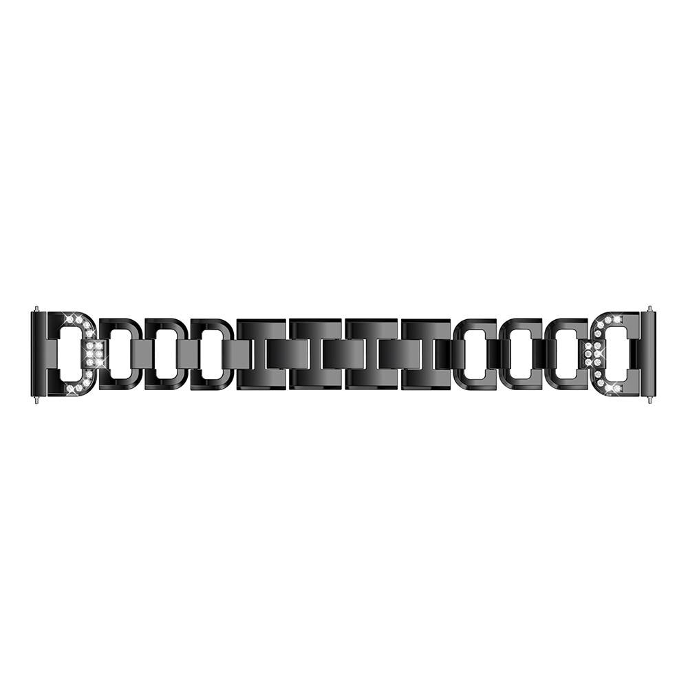 Samsung Galaxy Watch 42mm/Watch Active Rhinestone Bracelet Black