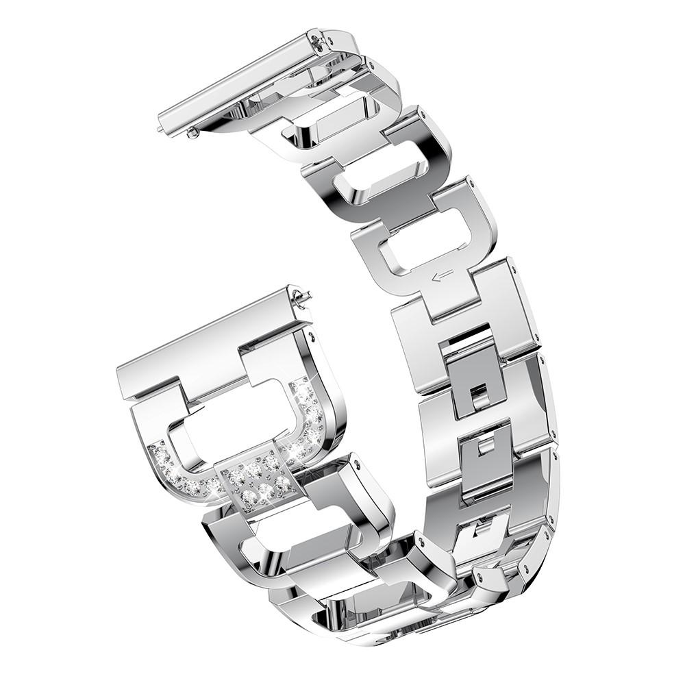 Samsung Galaxy Watch 42mm/Watch Active Rhinestone Bracelet Silver