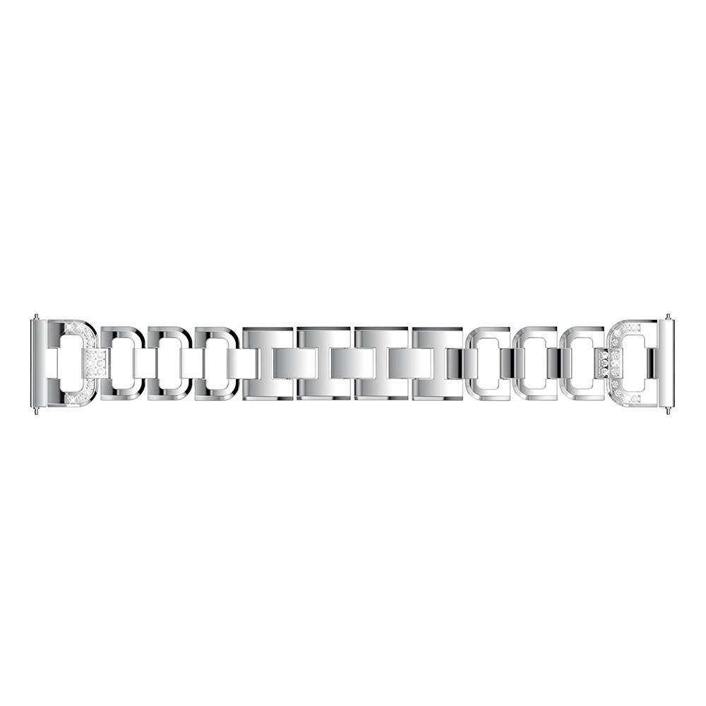 Samsung Galaxy Watch 42mm/Watch Active Rhinestone Bracelet Silver