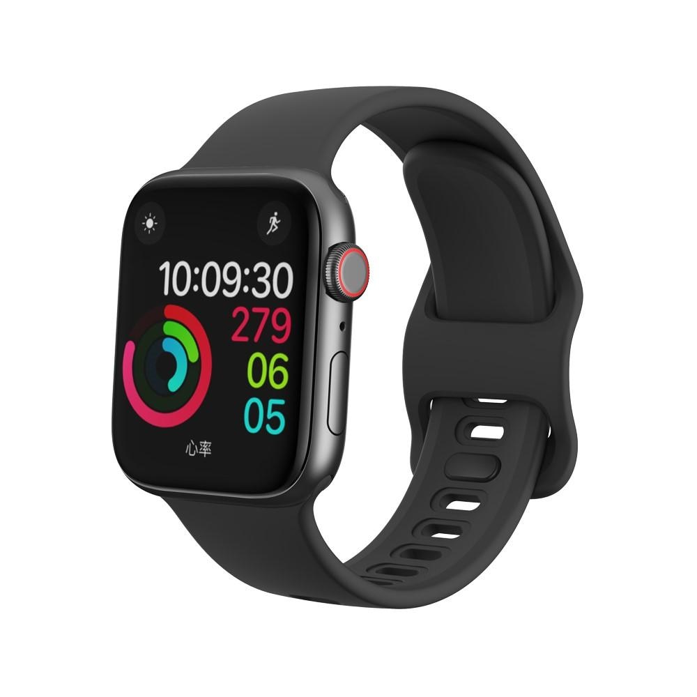 Apple Watch 41mm Series 9 Silicone Band Black