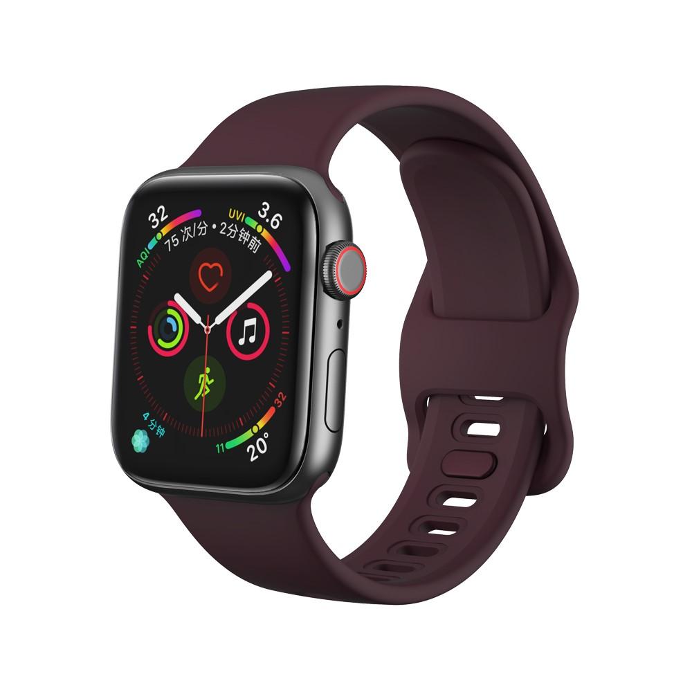 Apple Watch 45mm Series 9 Silicone Band Purple