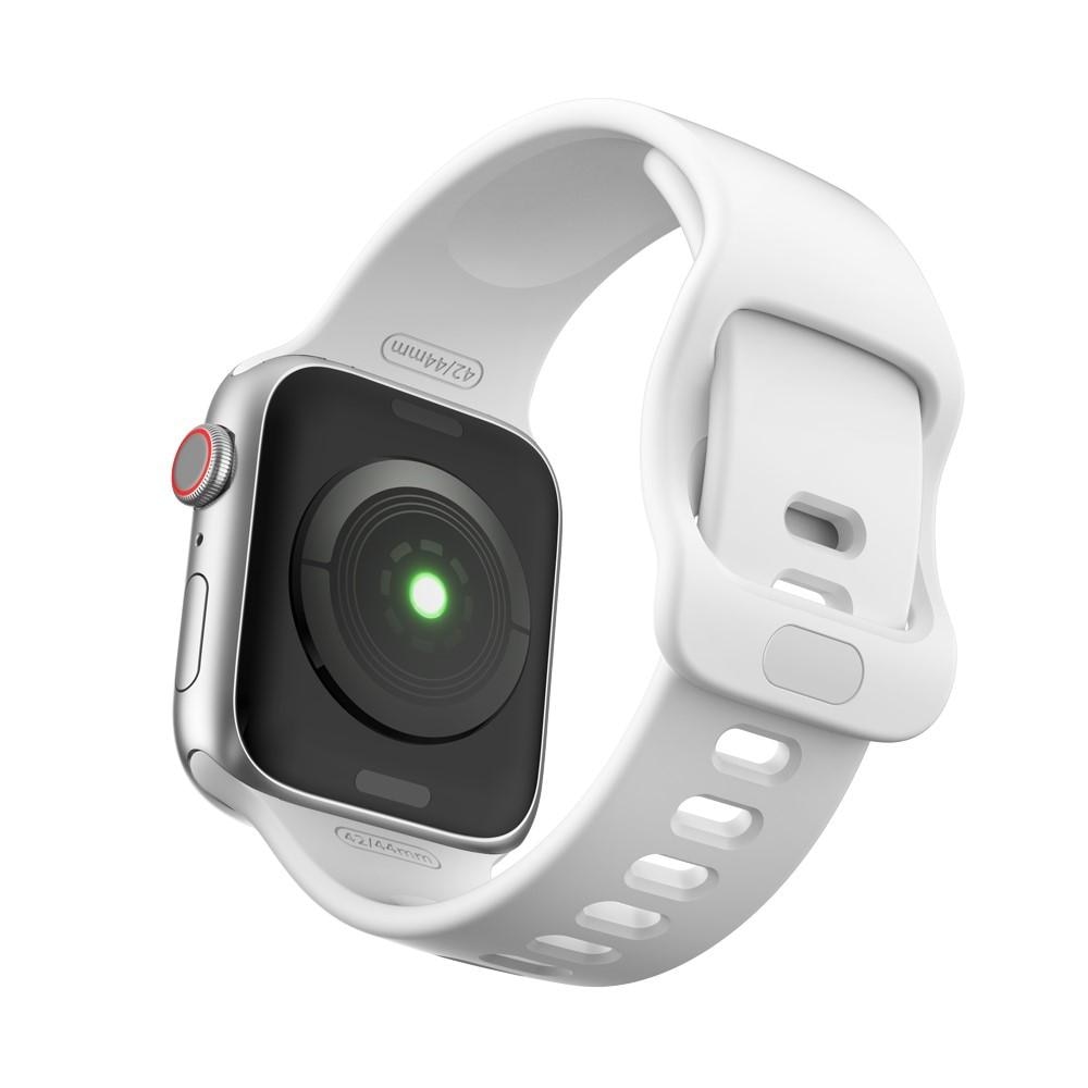 Apple Watch 45mm Series 8 Silicone Band White