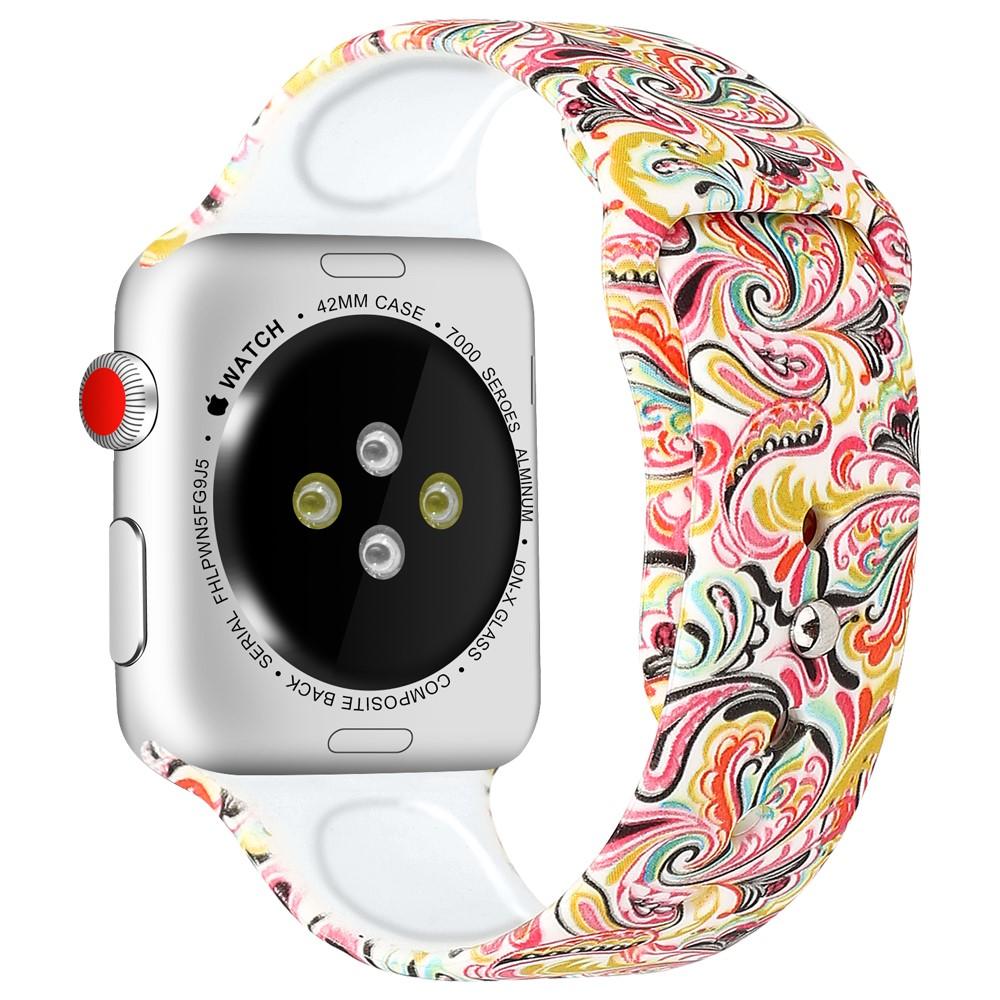 Apple Watch 42/44/45 mm Silicone Band Paisley