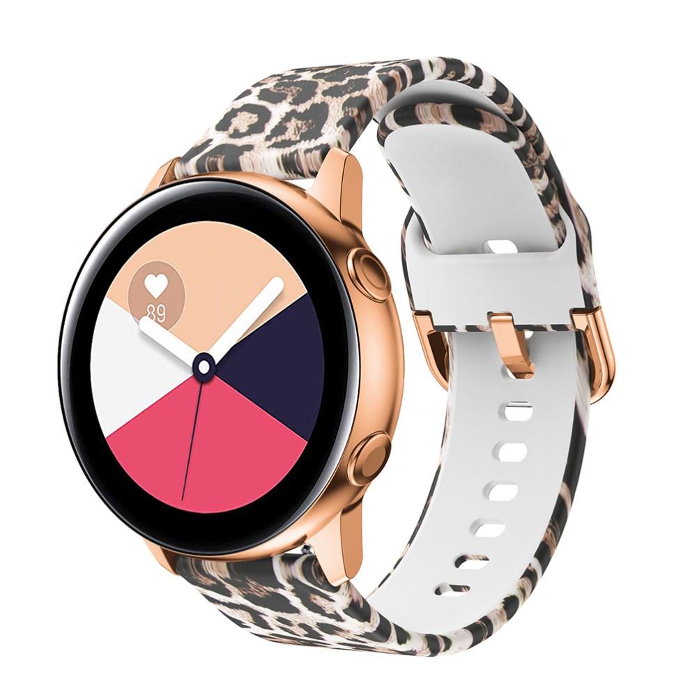 Samsung Galaxy Watch 42mm/Watch Active Silicone Band Leopard
