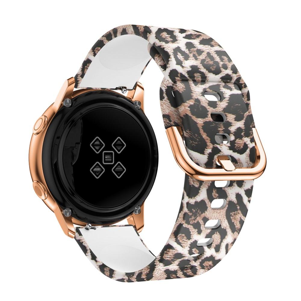 Samsung Galaxy Watch Active 2 40mm Silicone Band Leopard