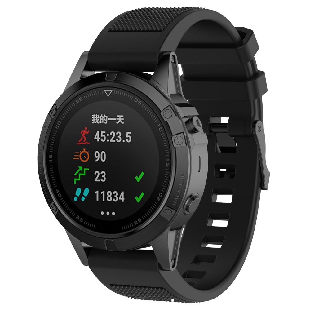 Garmin Fenix 5/5 Plus Silicone Band Black