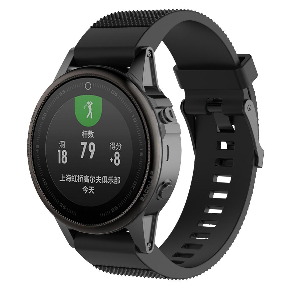 Garmin Fenix 5S/5S Plus Silicone Band Black