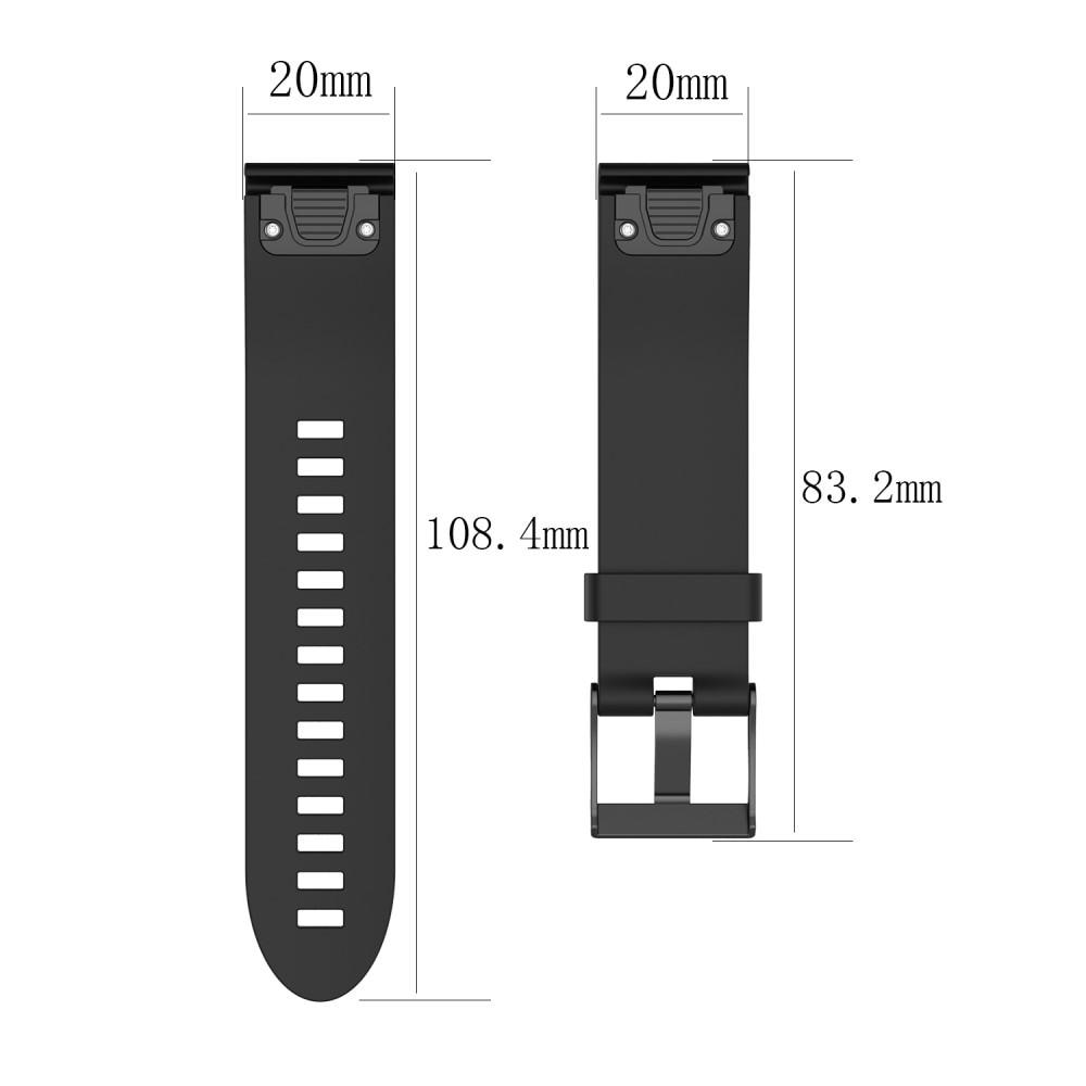 Garmin Fenix 5S/5S Plus Silicone Band Black