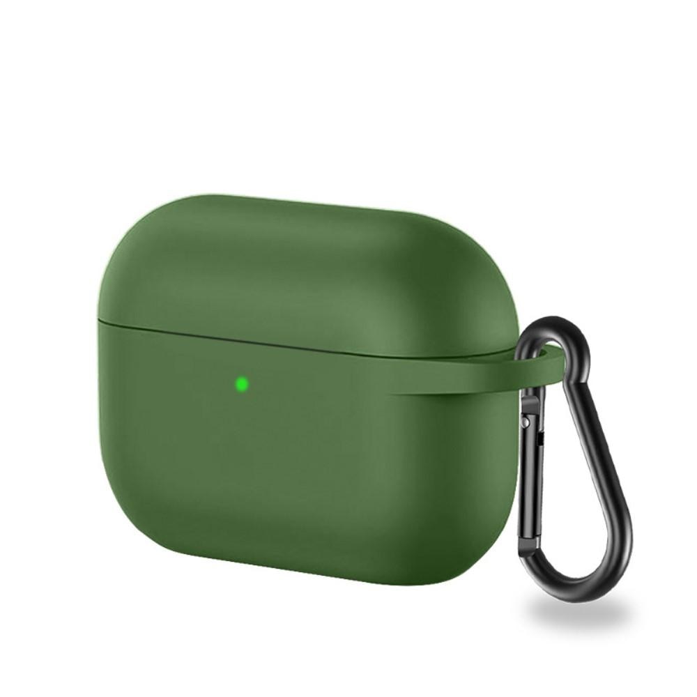 AirPods Pro Silicone Cover with Carabiner Green