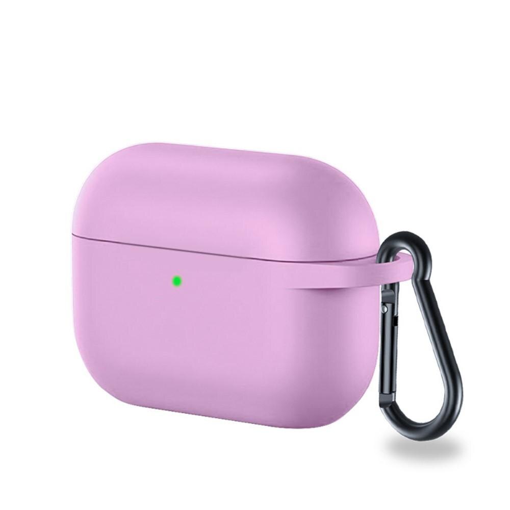 AirPods Pro Silicone Cover with Carabiner Purple