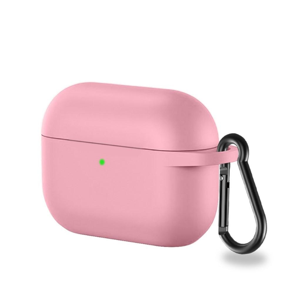 AirPods Pro Silicone Cover with Carabiner Pink