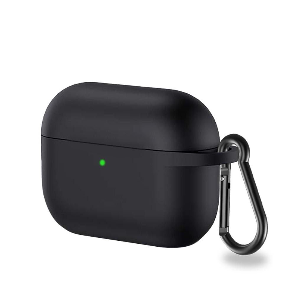 AirPods Pro Silicone Cover with Carabiner Black