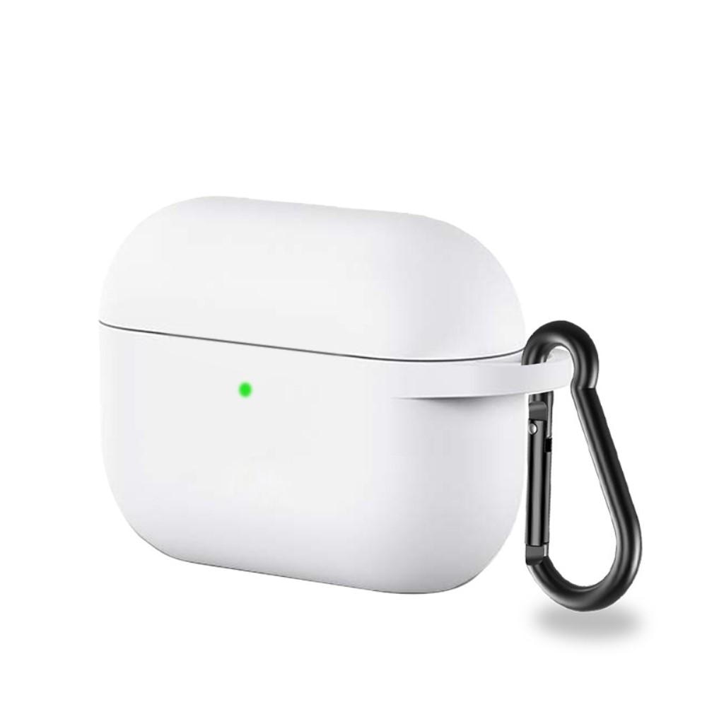 AirPods Pro Silicone Cover with Carabiner White