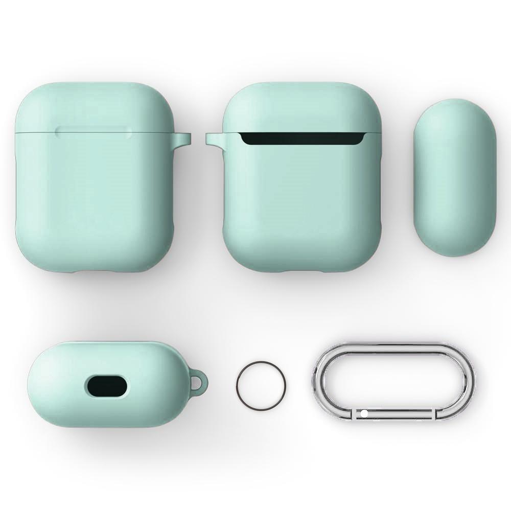 AirPods Silicone Cover with Carabiner Blue