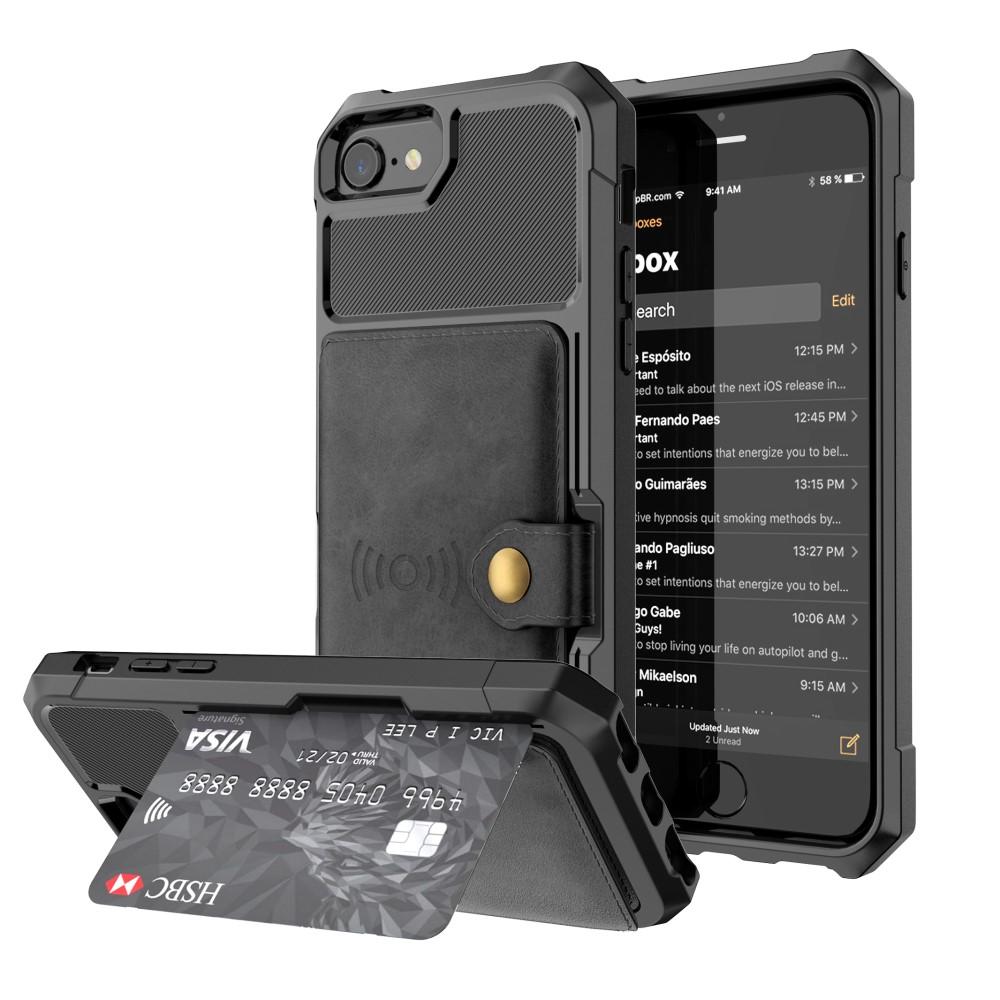 iPhone 7/8/SE Tough Multi-slot Case Black