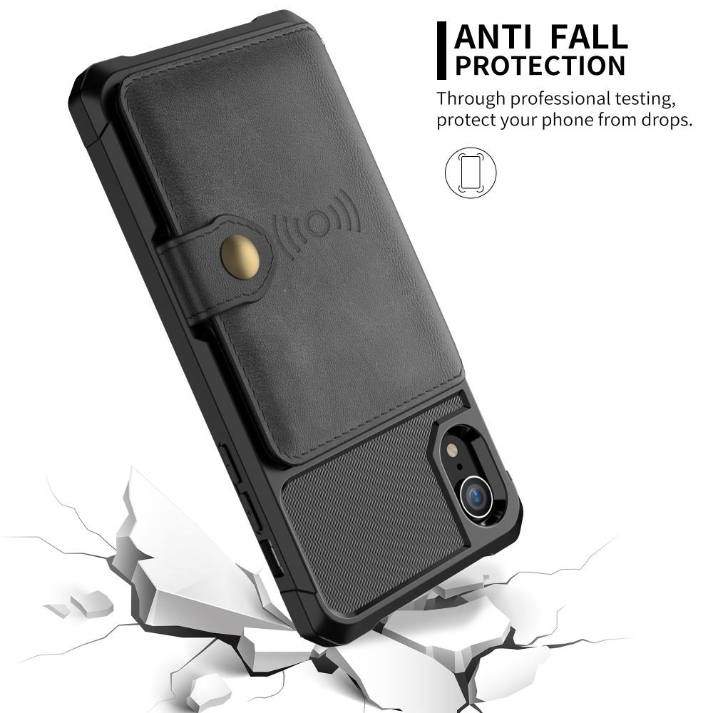 iPhone Xr Tough Multi-slot Case Black