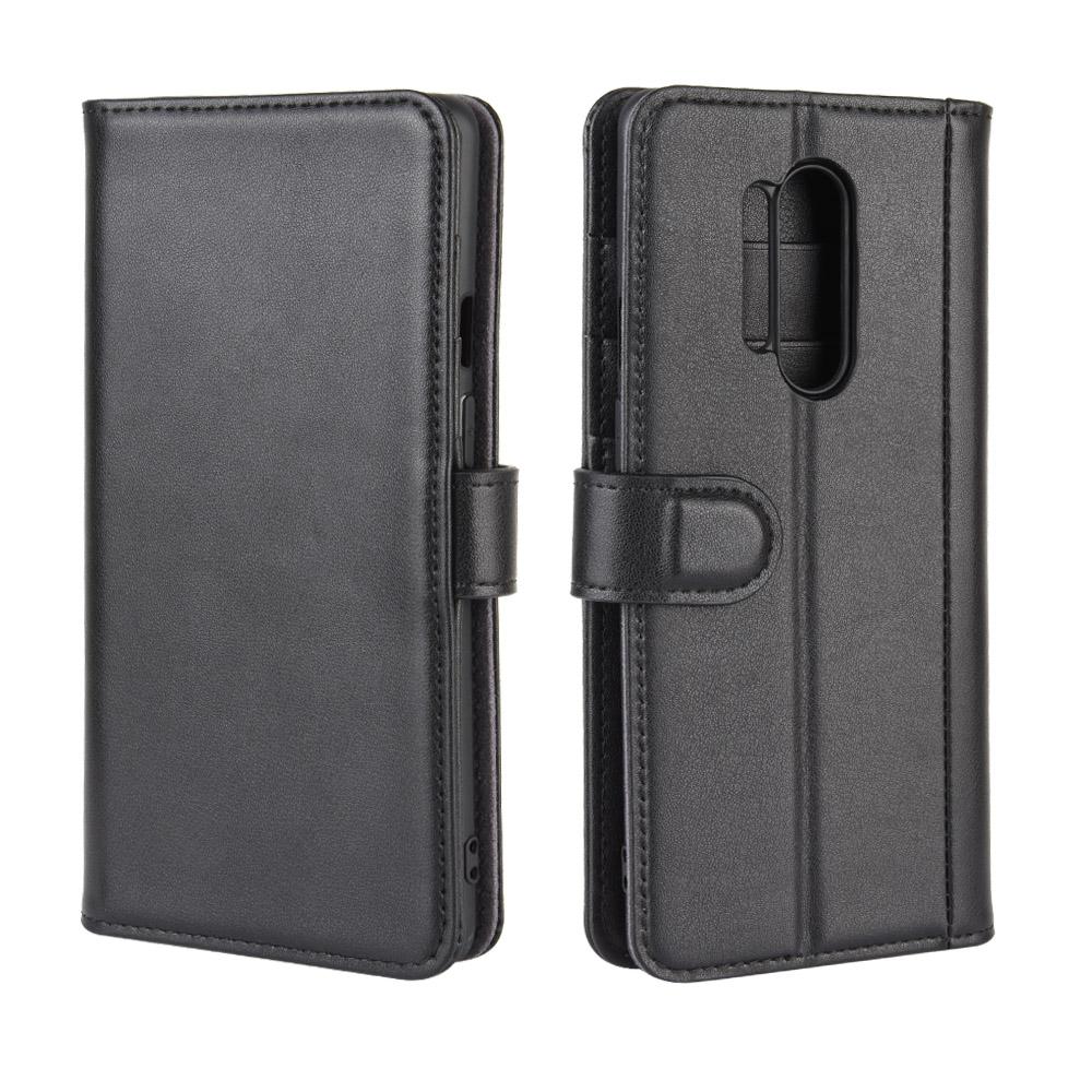 OnePlus 8 Pro Genuine Leather Wallet Case Black