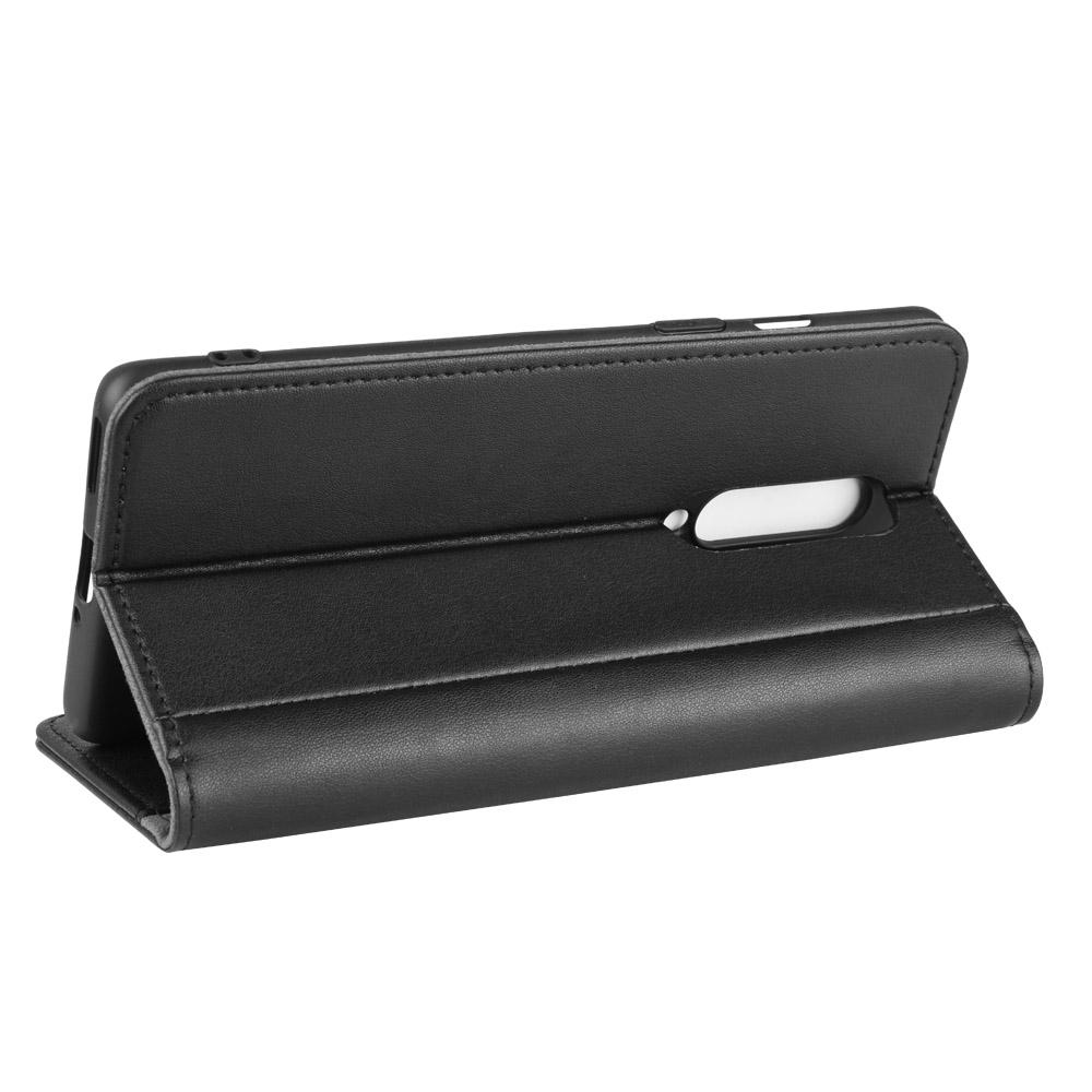  OnePlus 8 Genuine Leather Wallet Case Black