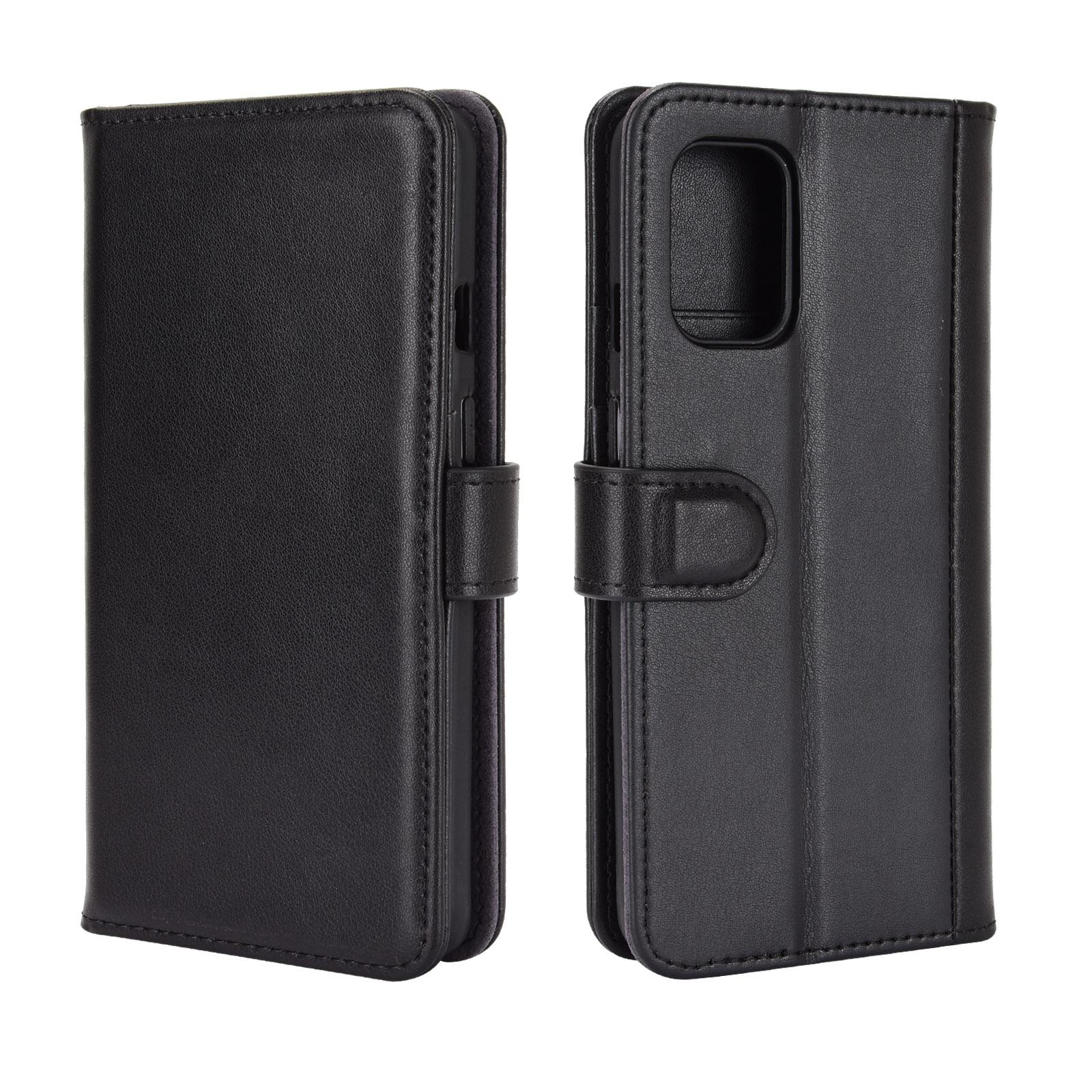 OnePlus 8T Genuine Leather Wallet Case Black
