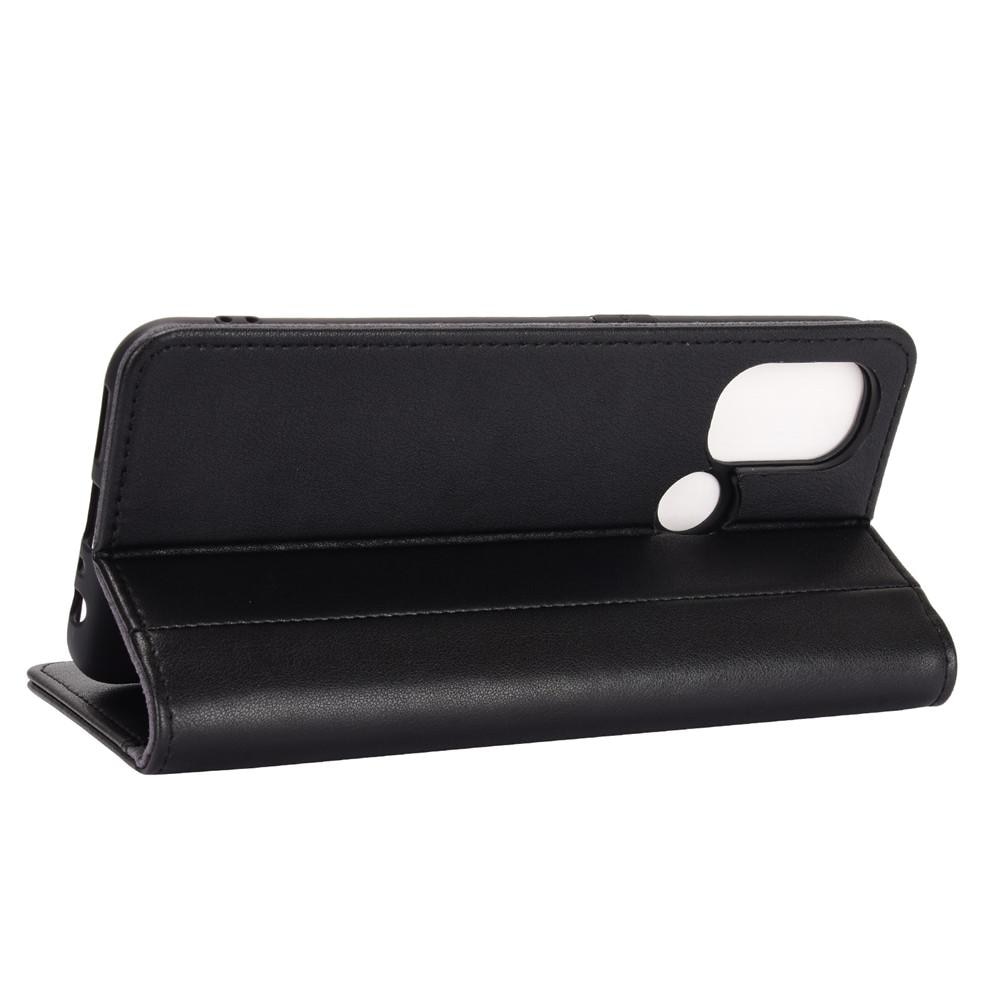 OnePlus Nord N100 Genuine Leather Wallet Case Black