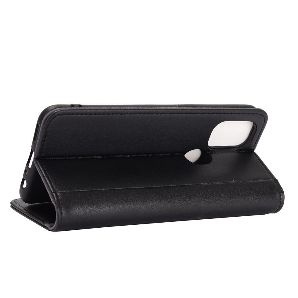  OnePlus Nord N10 5G Genuine Leather Wallet Case Black