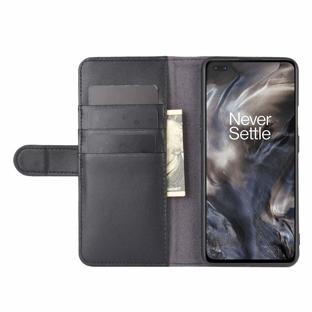OnePlus Nord Genuine Leather Wallet Case Black